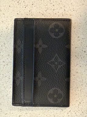 Louis Vuitton Black Monogram Card & Key Holder
